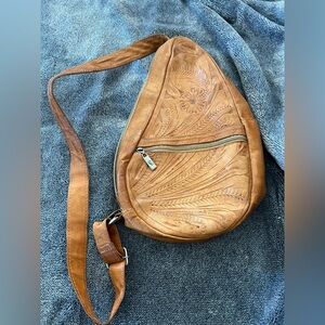 Brown Leather Crossbody Bag